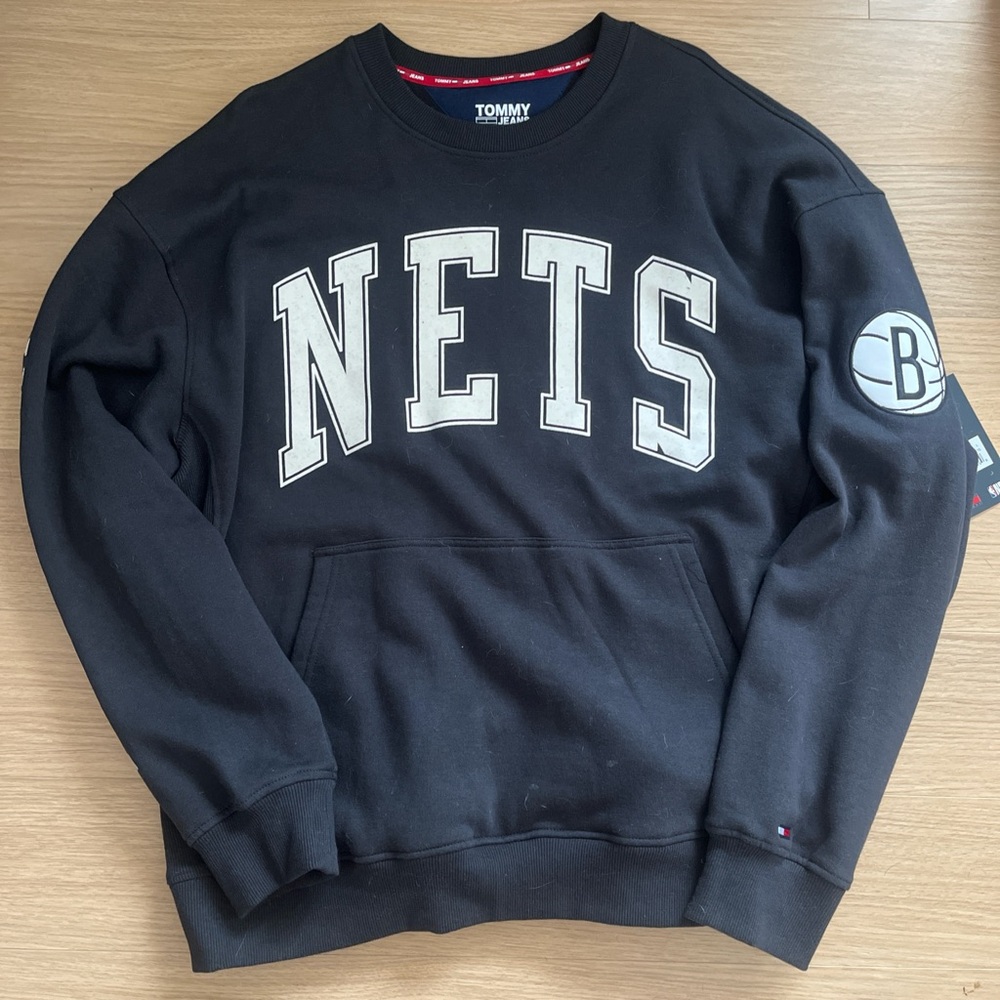 Tommy Hilfiger Black Brooklyn Nets Sweater